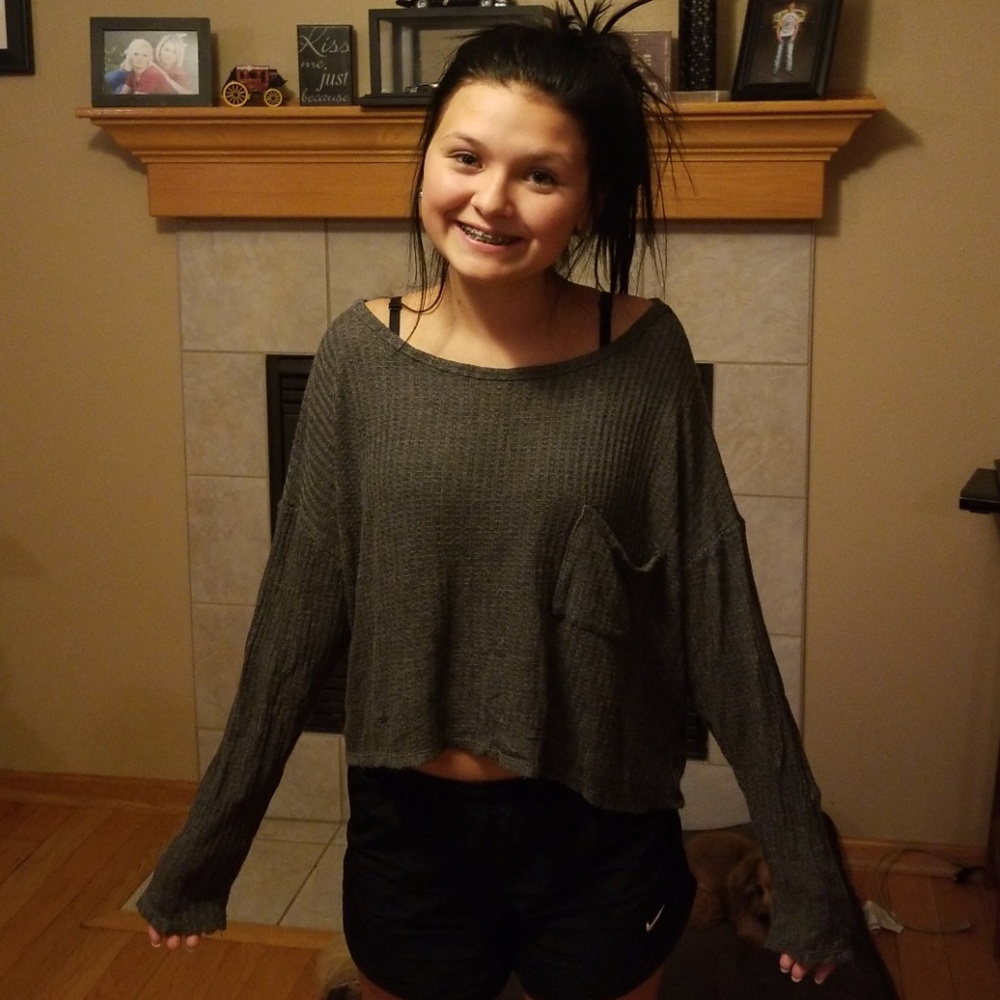 Oversized crop top